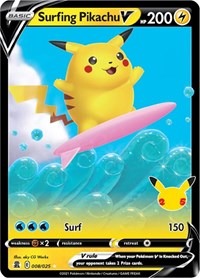 Surfing Pikachu V - 008/025 - Celebrations